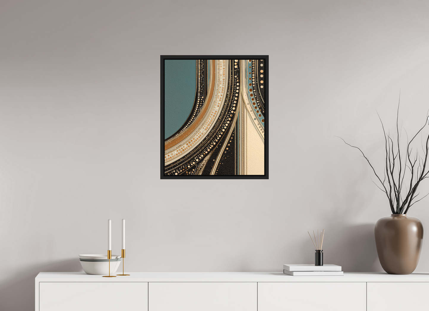 20 x 23.1″, Photo Print on Aluminum Backing with boarder Flow