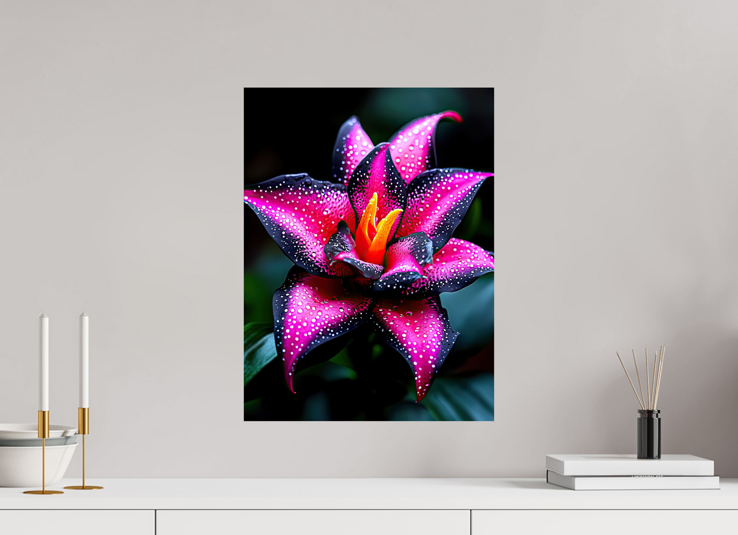 15 x 20″, Fine Art Print On Aluminum Dibond Pink Poison Flower