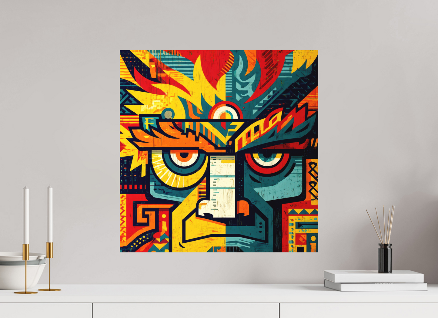 20 x 20.4″, Photo Print on Aluminum Backing Urban Tribal 2