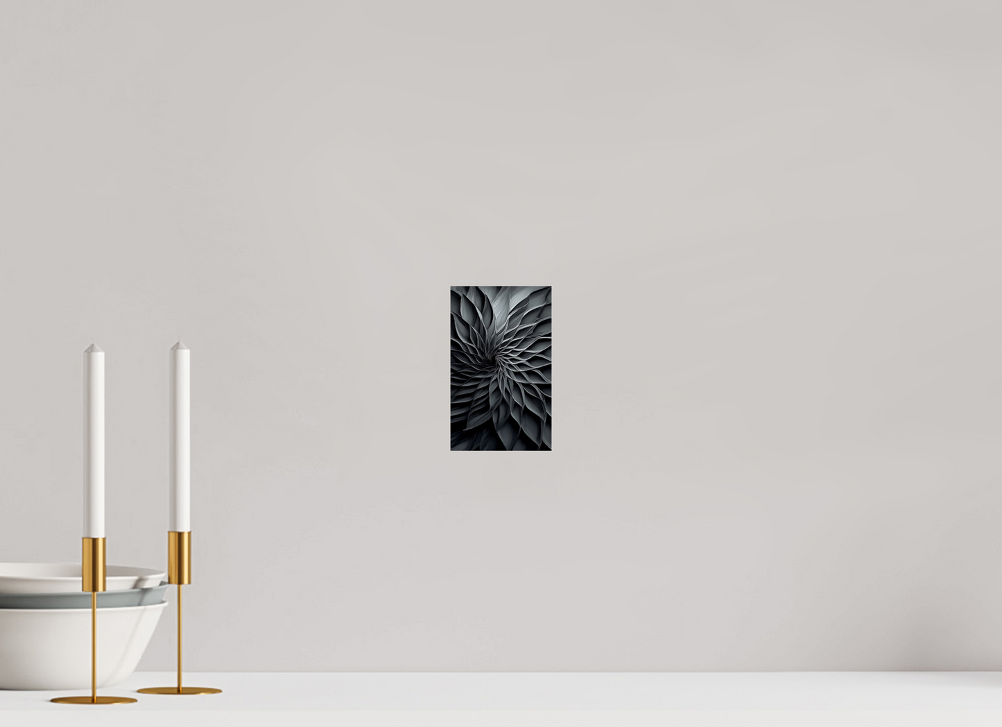 4 x 6.5″, Fine Art Print On Aluminum Dibond Dark Flower 2