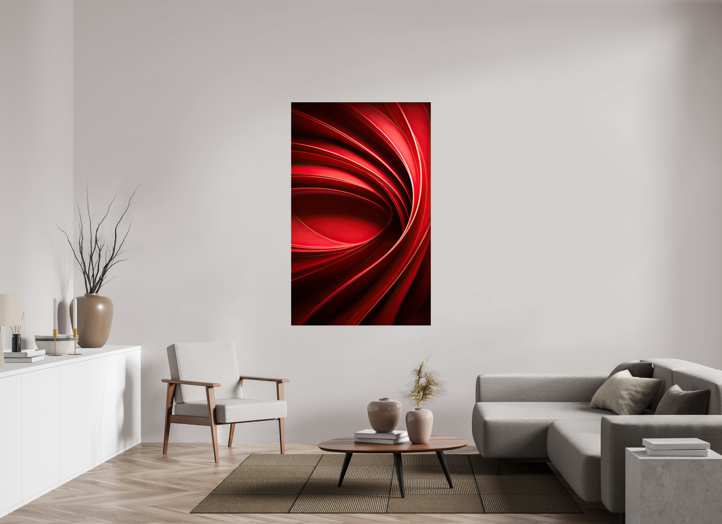 40 x 63.9″, Fine Art Print On Aluminum Dibond Red Eye