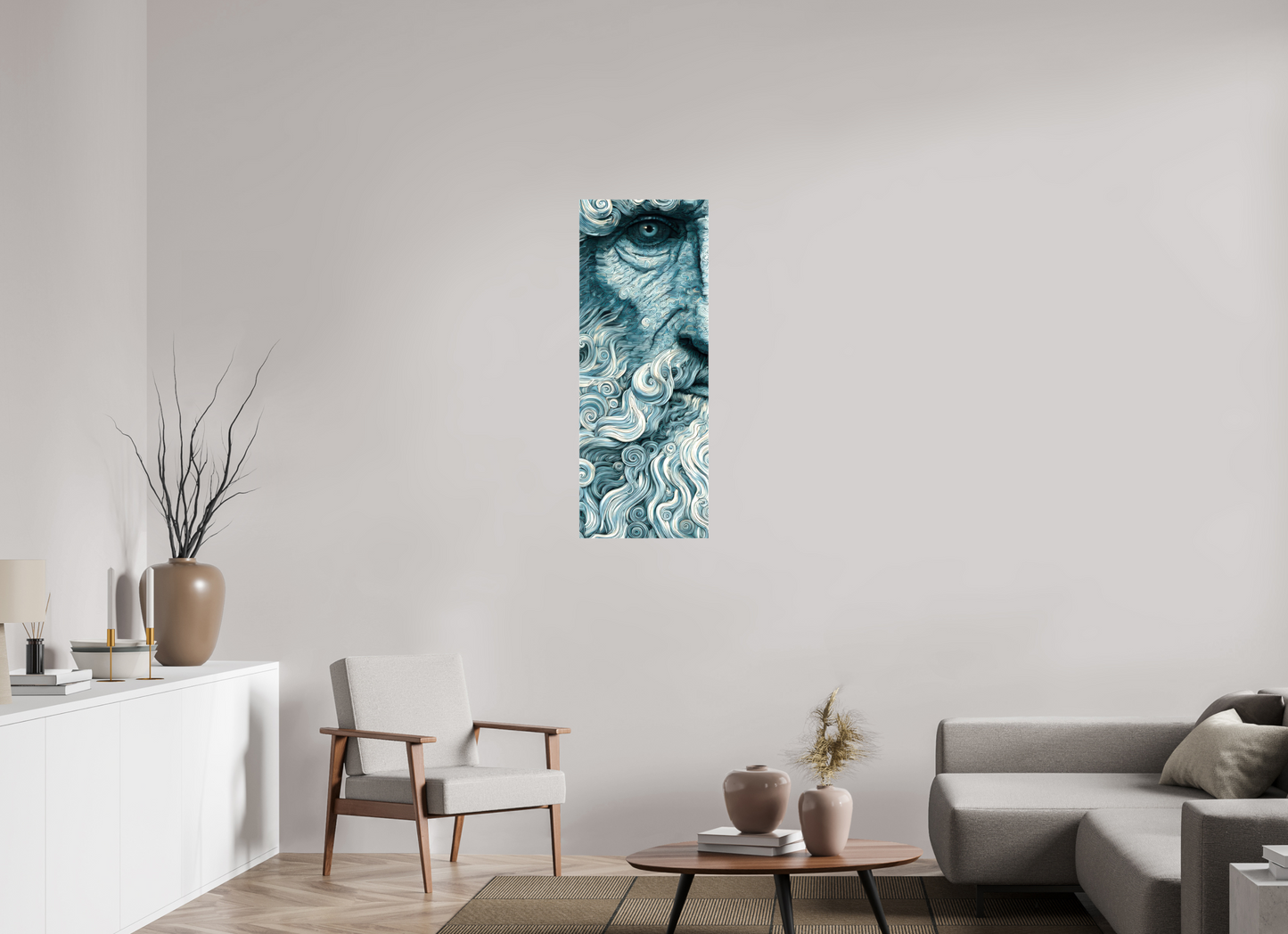 16 x 42.5″, Glossy Canvas Philosopher
