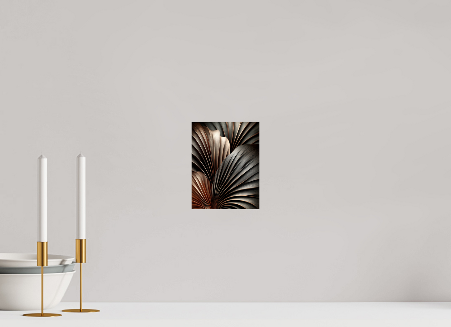 6 x 7.7″, Fine Art Print On Aluminum Dibond Dark Leaves