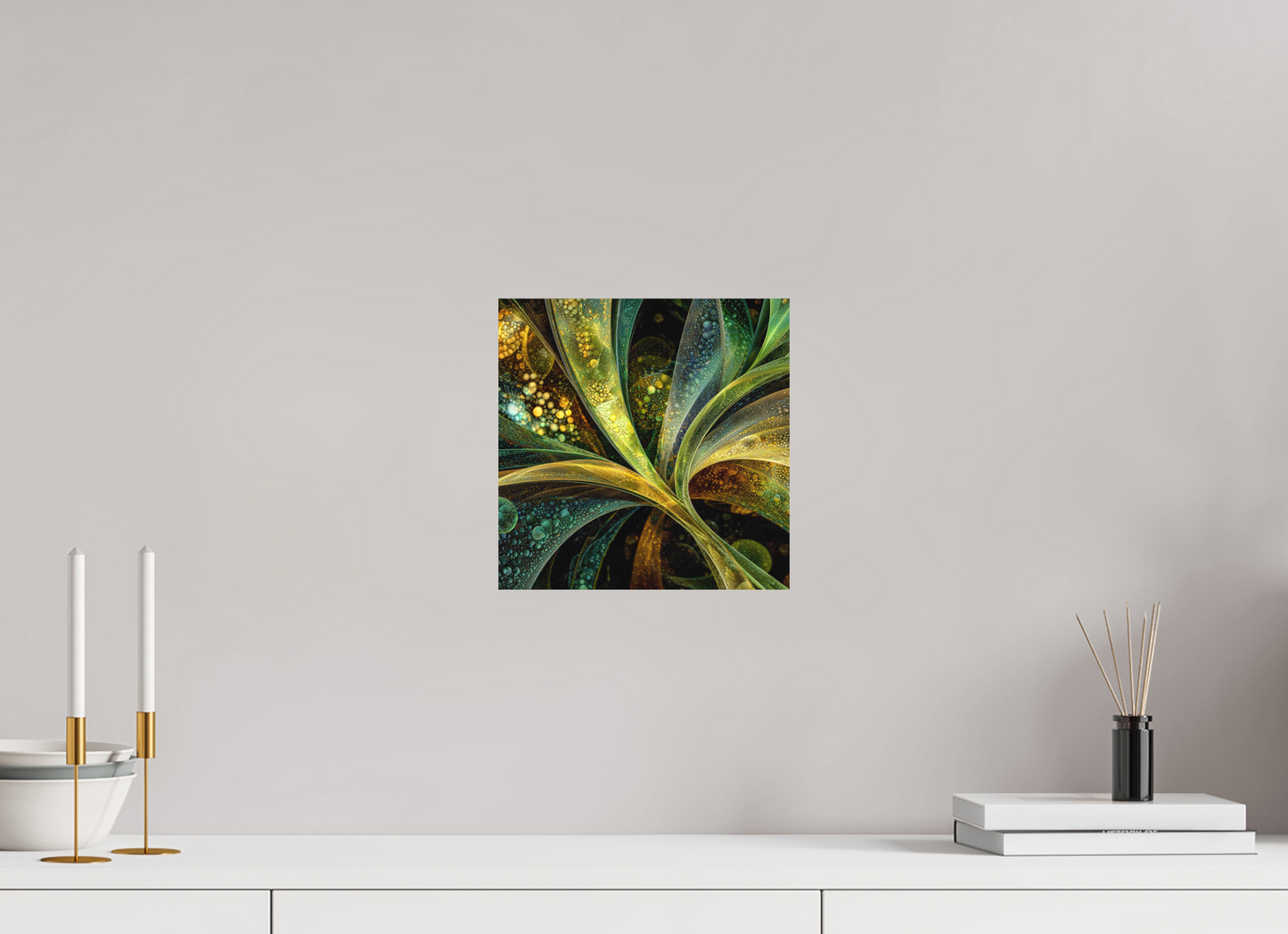 10 x 10″, Photo Print on Aluminum Backing Algae