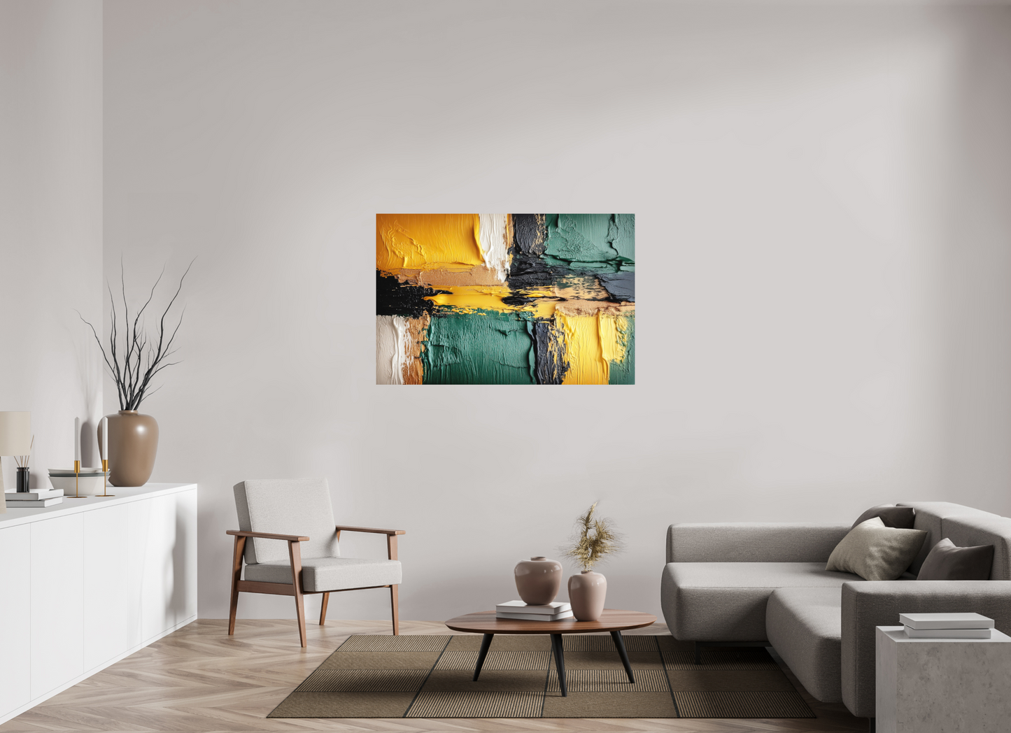53 x 35″, Photo Print on Aluminum Backing Lux Camo