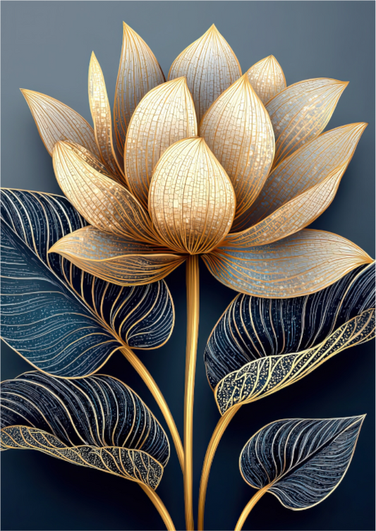 Main image Art Deco Lotus Flower