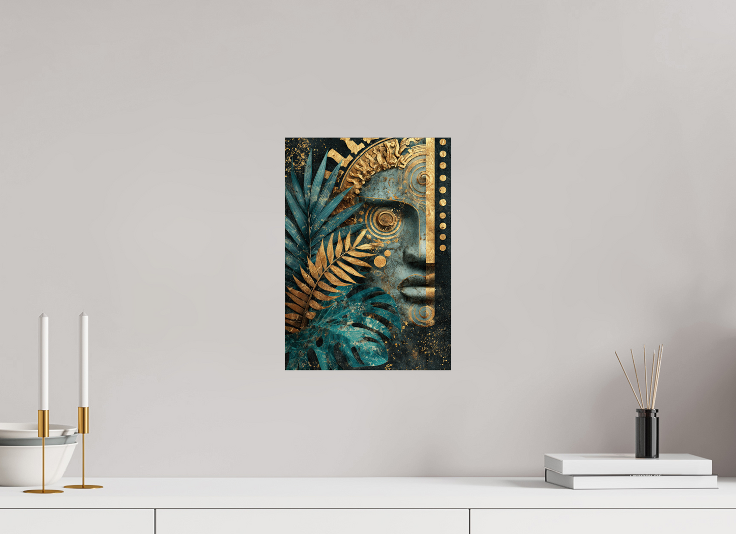 10 x 14″, Fine Art Print On Aluminum Dibond Ancient Face 1