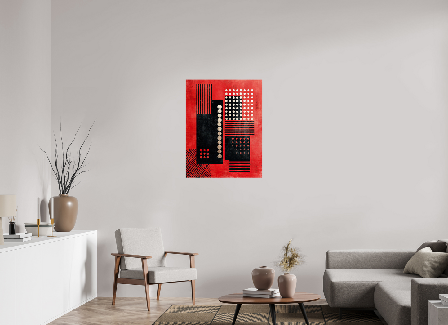 28 x 35.9″, Fine Art Print On Aluminum Dibond Abstract Barcode