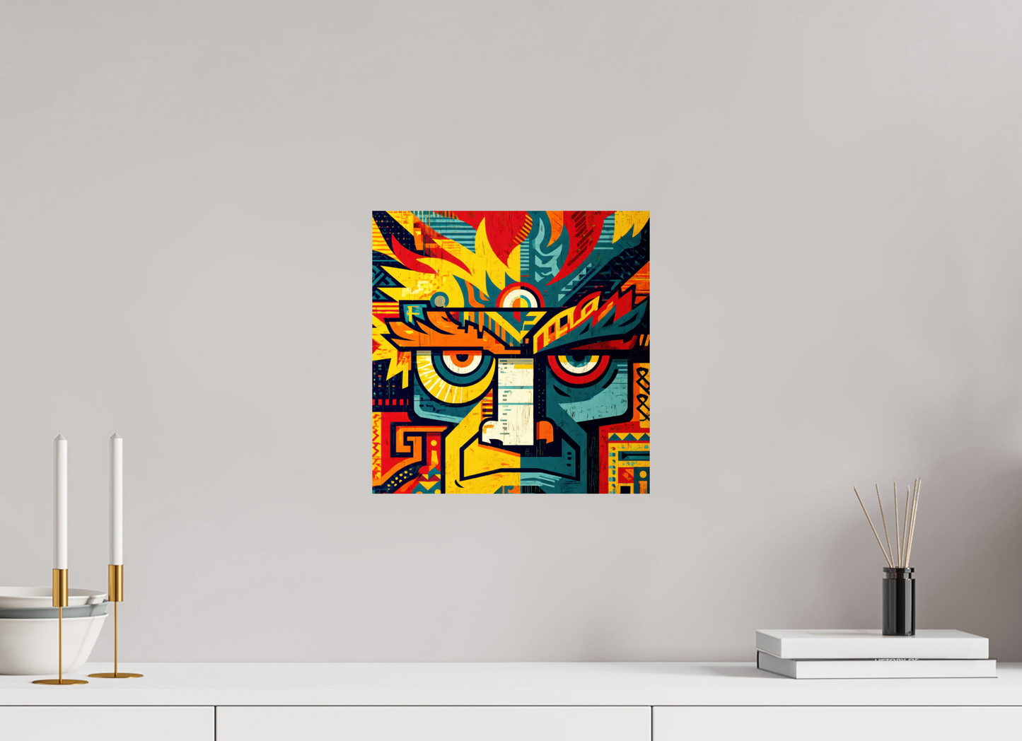 12 x 12.2″, Fine Art Print On Aluminum Dibond Urban Tribal 2