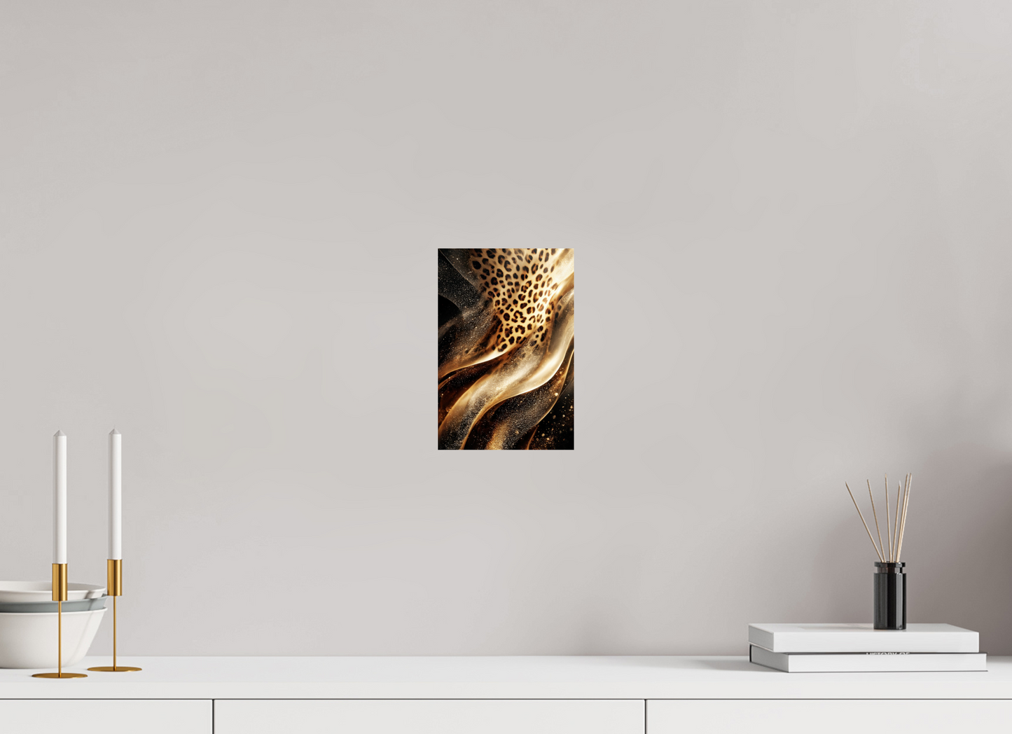 6 x 8.9″, Fine Art Print On Aluminum Dibond Leopard Swirl