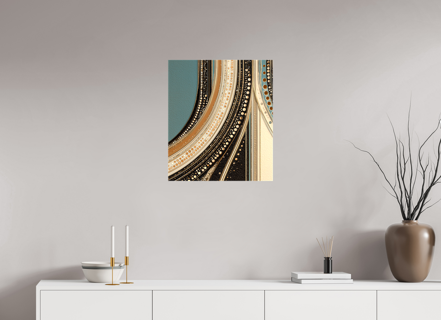 20 x 23.1″, Glossy Canvas Flow
