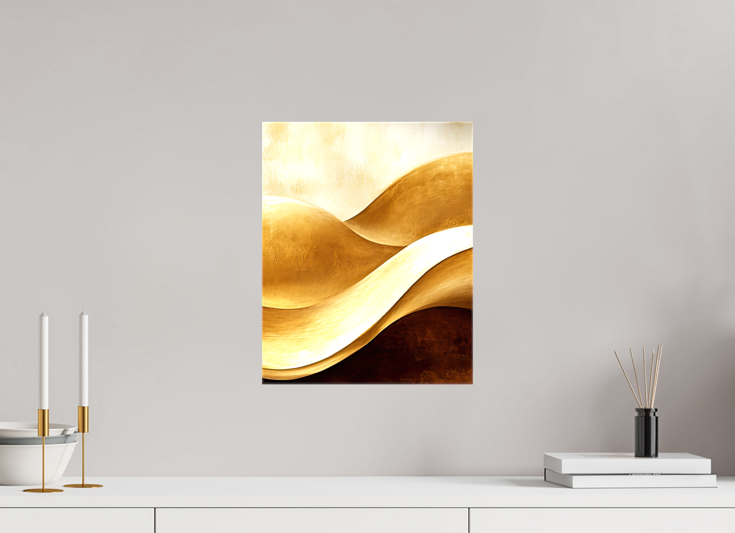 12 x 15″, Glossy Canvas Gold Dunes