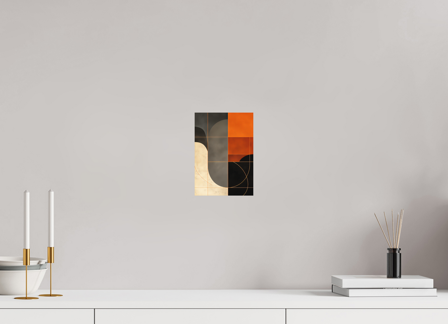 ISO A5 (14,8 x 21 cm), Photo Print on Aluminum Backing Abstract Squares