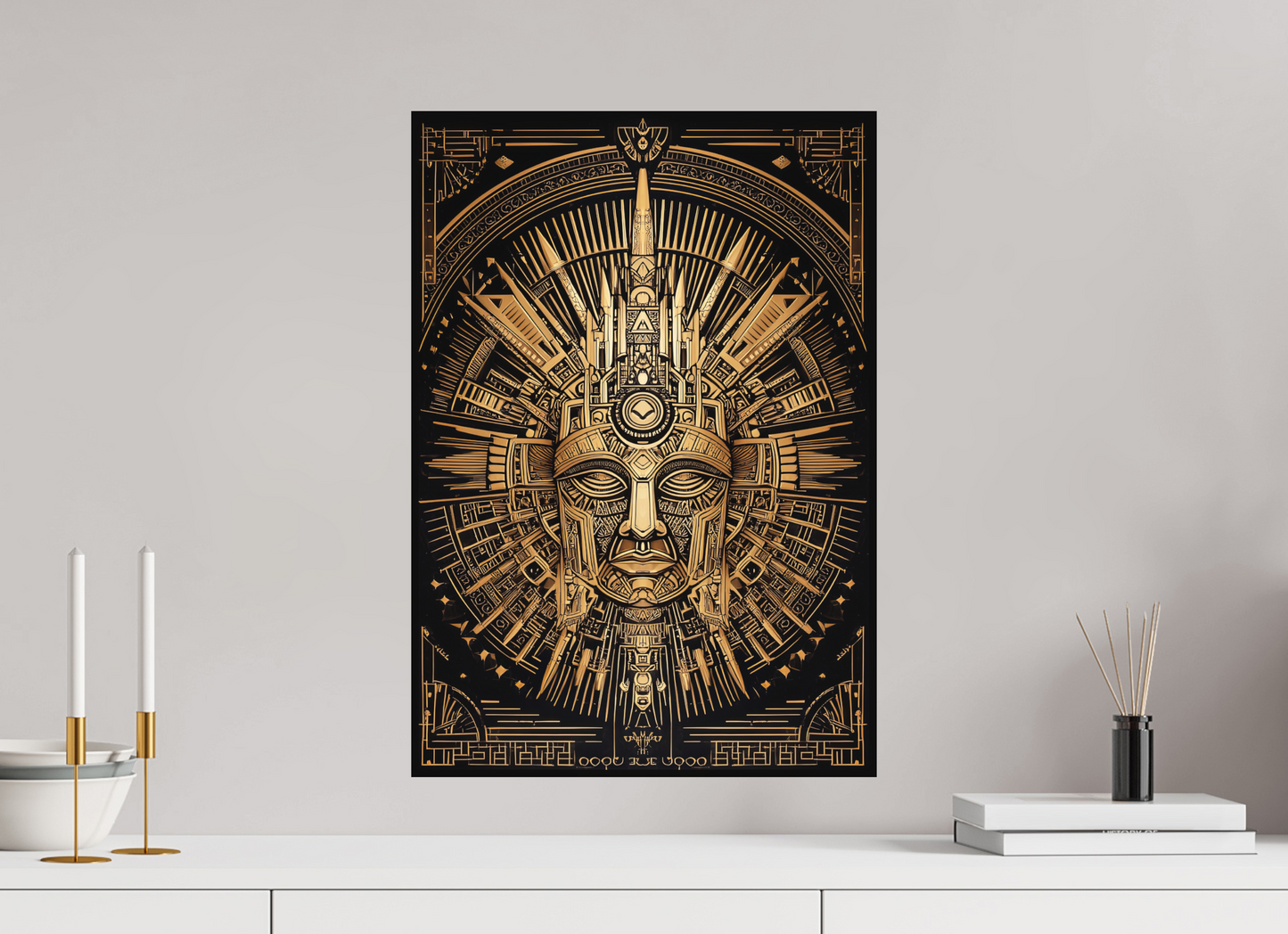 16 x 22.9″, Photo Print on Aluminum Backing Tribal Gold
