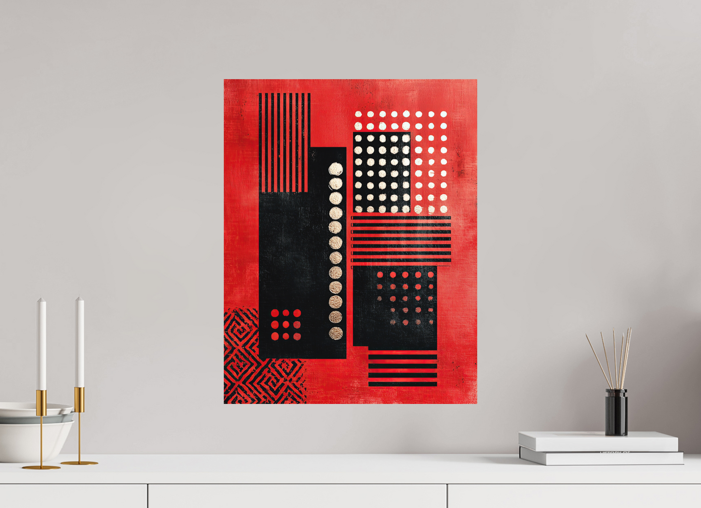 16 x 20.5″, Photo Print on Aluminum Backing Abstract Barcode