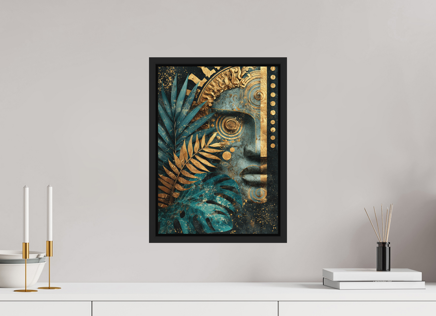 12 x 16.8″, Photo Print on Aluminum Backing with boarder Ancient Face 1