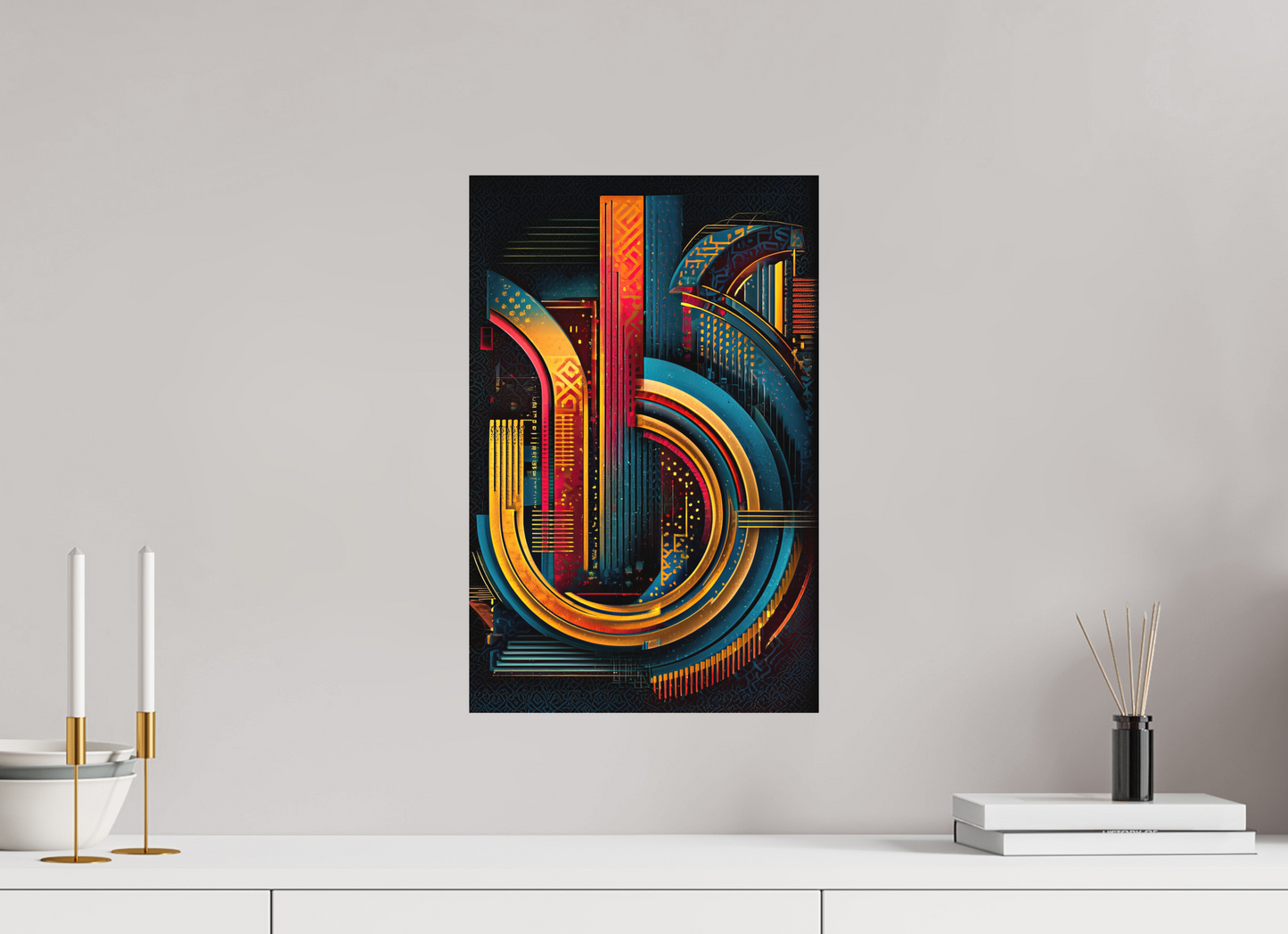 12 x 18.5″, Photo Print on Aluminum Backing Abstract Jazz
