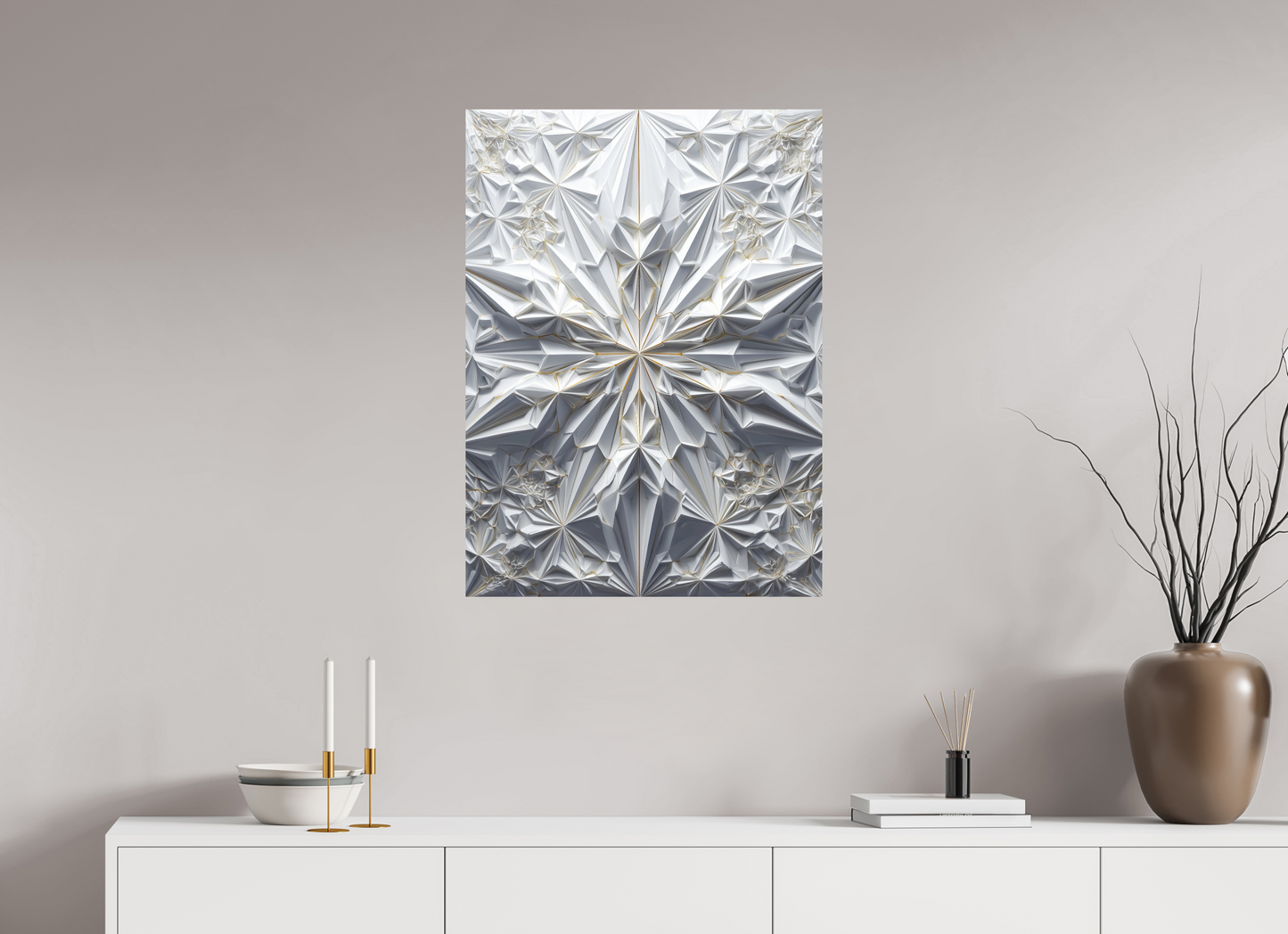 24 x 32.8″, Fine Art Print On Aluminum Dibond Snowflake