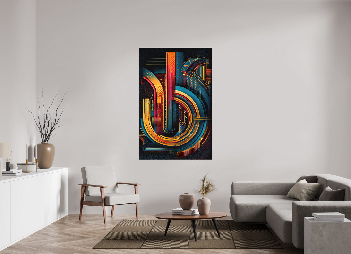 43 x 66.1″, Photo Print on Aluminum Backing Abstract Jazz