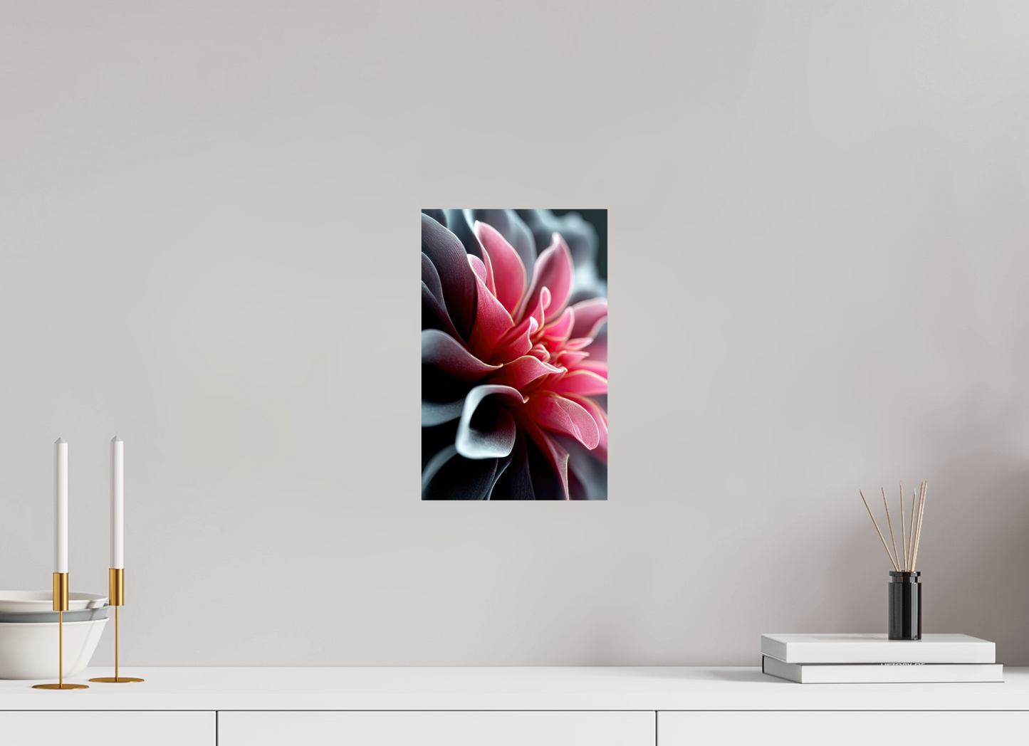 8 x 12.5″, Fine Art Print On Aluminum Dibond Pink Flower