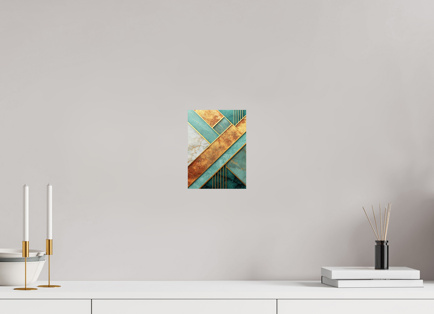 6 x 8.1″, Fine Art Print On Aluminum Dibond Art Deco Atlantis