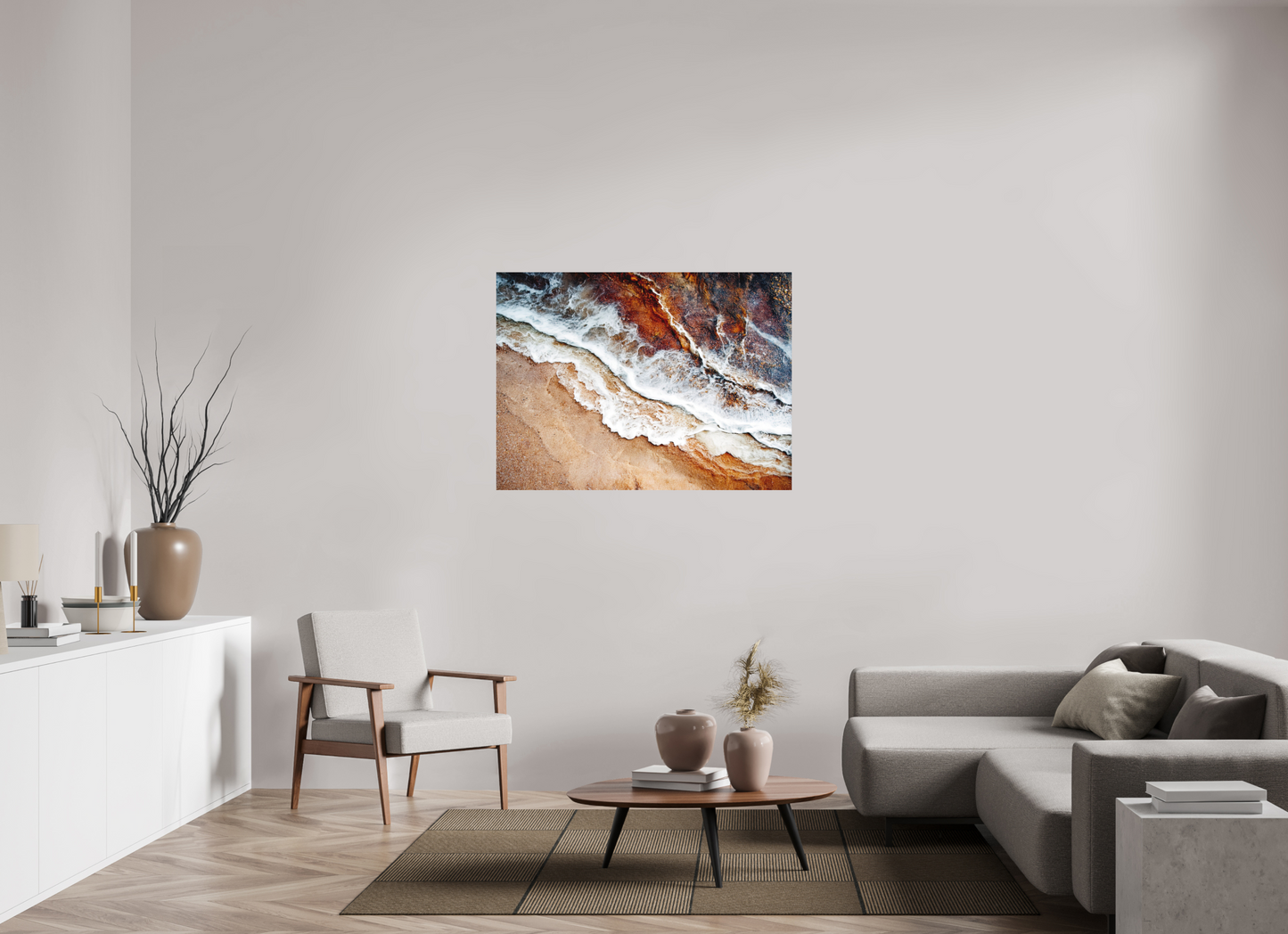47.4 x 35″, Photo Print on Aluminum Backing Desert Water
