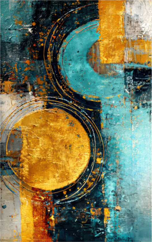 Main image Abstract Gold Paint 2