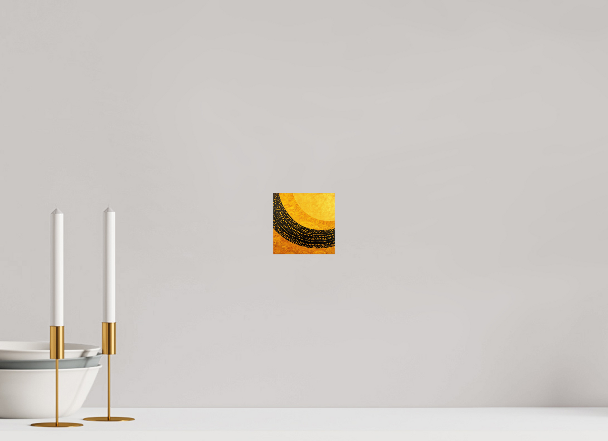 4 x 4″, Fine Art Print On Aluminum Dibond Art Deco Sun