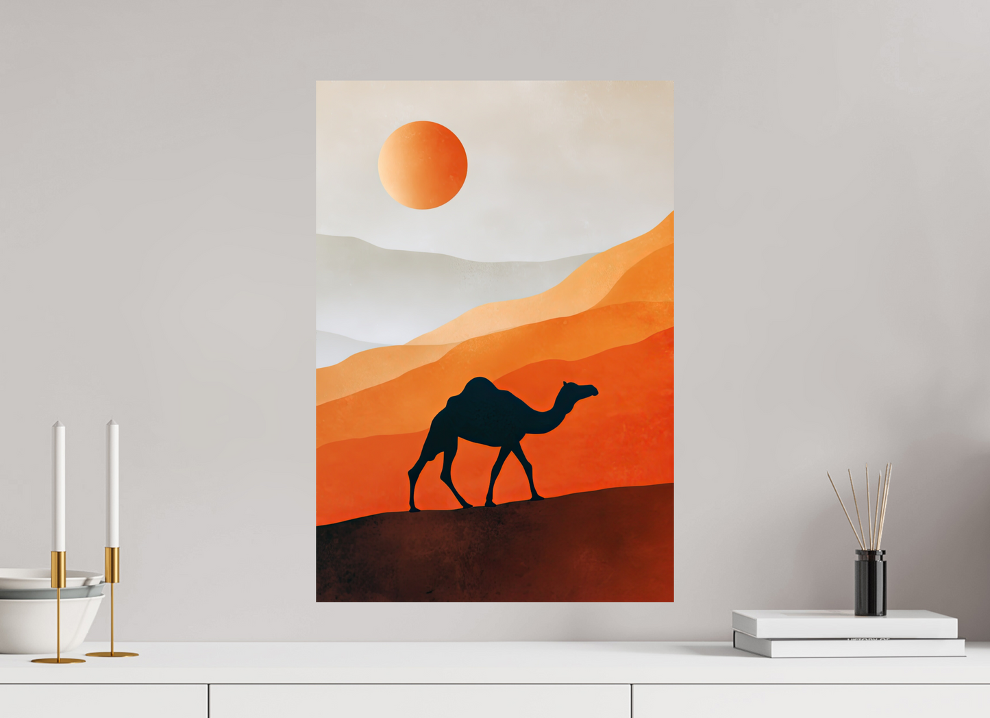 16 x 23.3″, Fine Art Print On Aluminum Dibond Camel