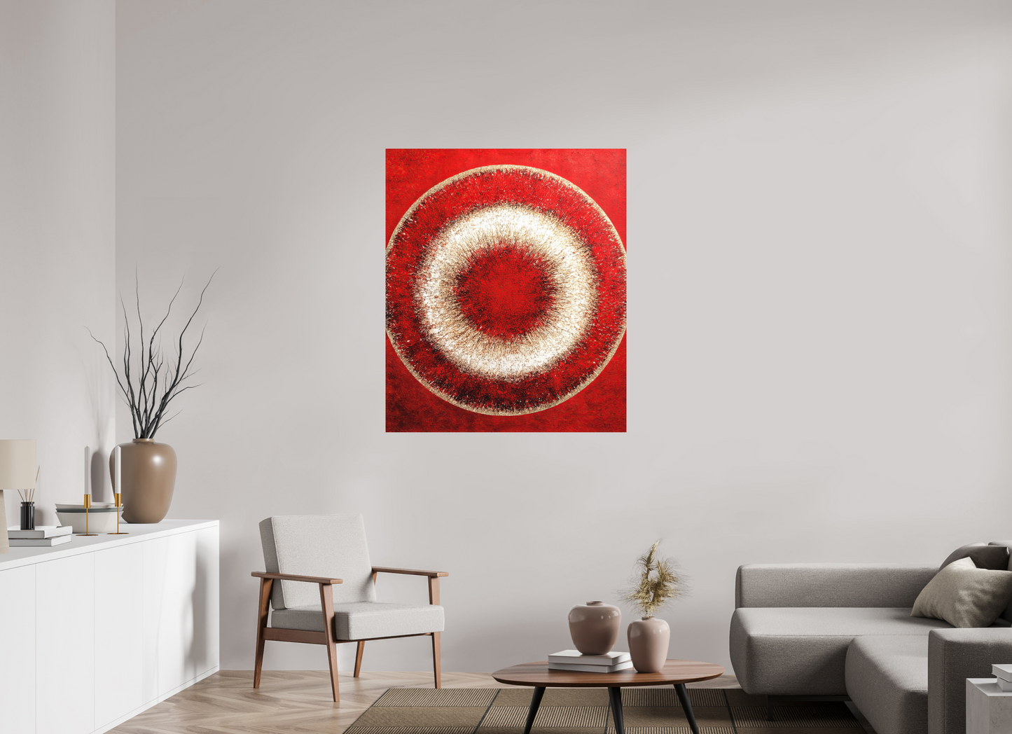39 x 45.9″, Photo Print on Aluminum Backing Abstract Red Eye
