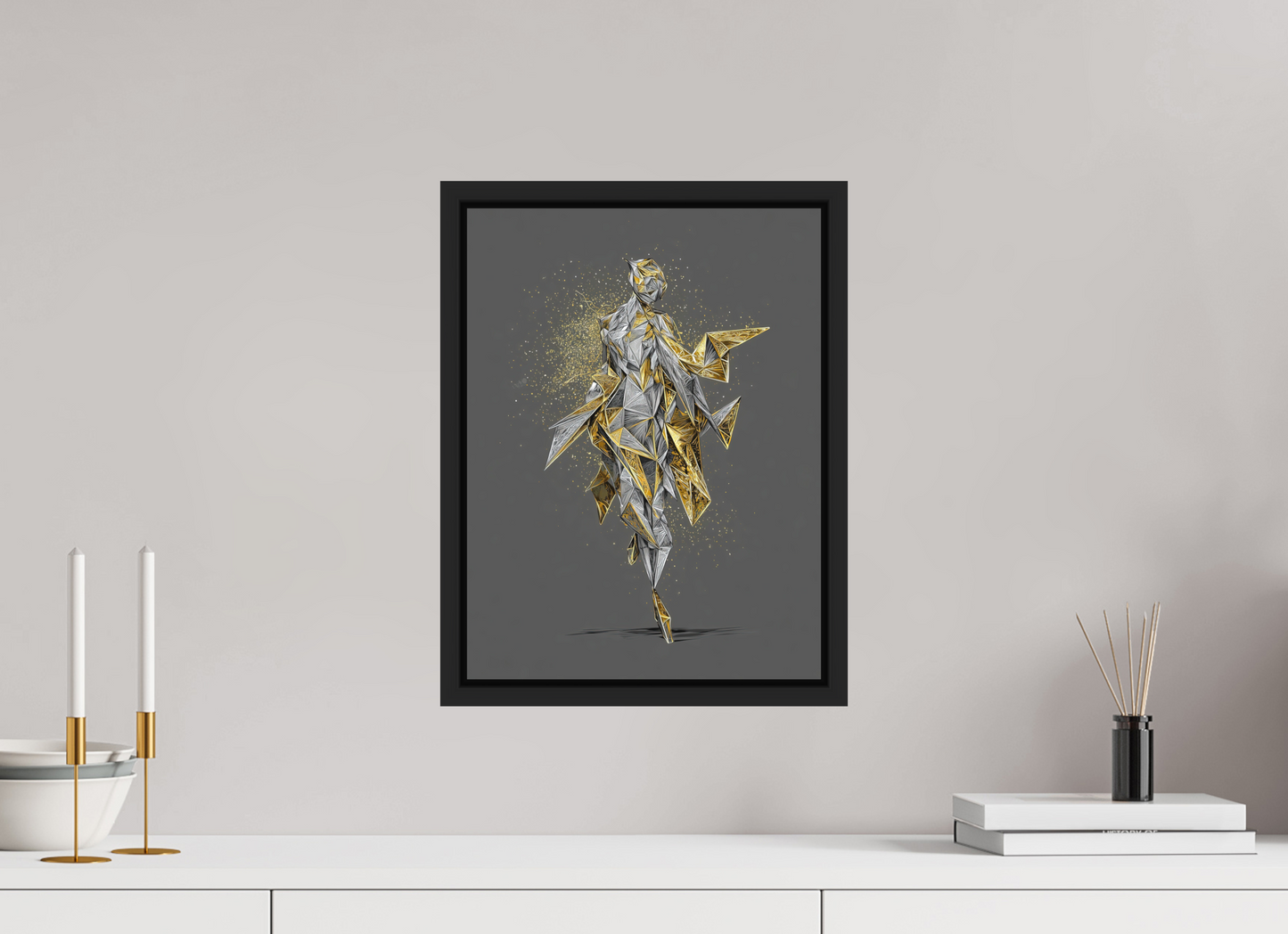 12 x 16″, Photo Print on Aluminum Backing with boarder Abstract Woman