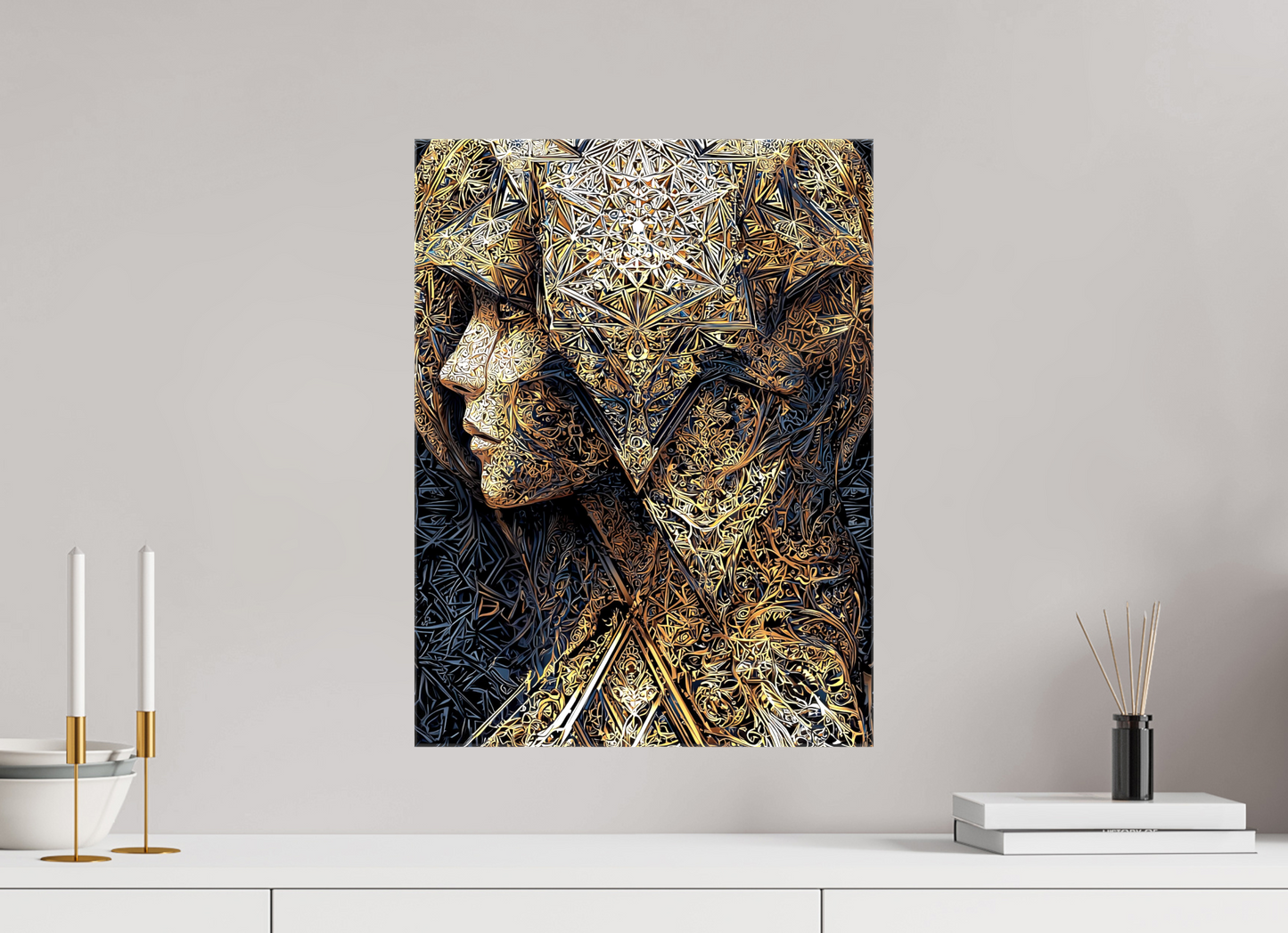 15 x 20″, Glossy Canvas Art Deco Woman