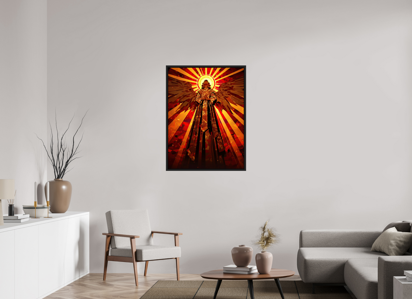 30 x 40″, Fine Art Print on Aluminum Dibond with Boarder Angel