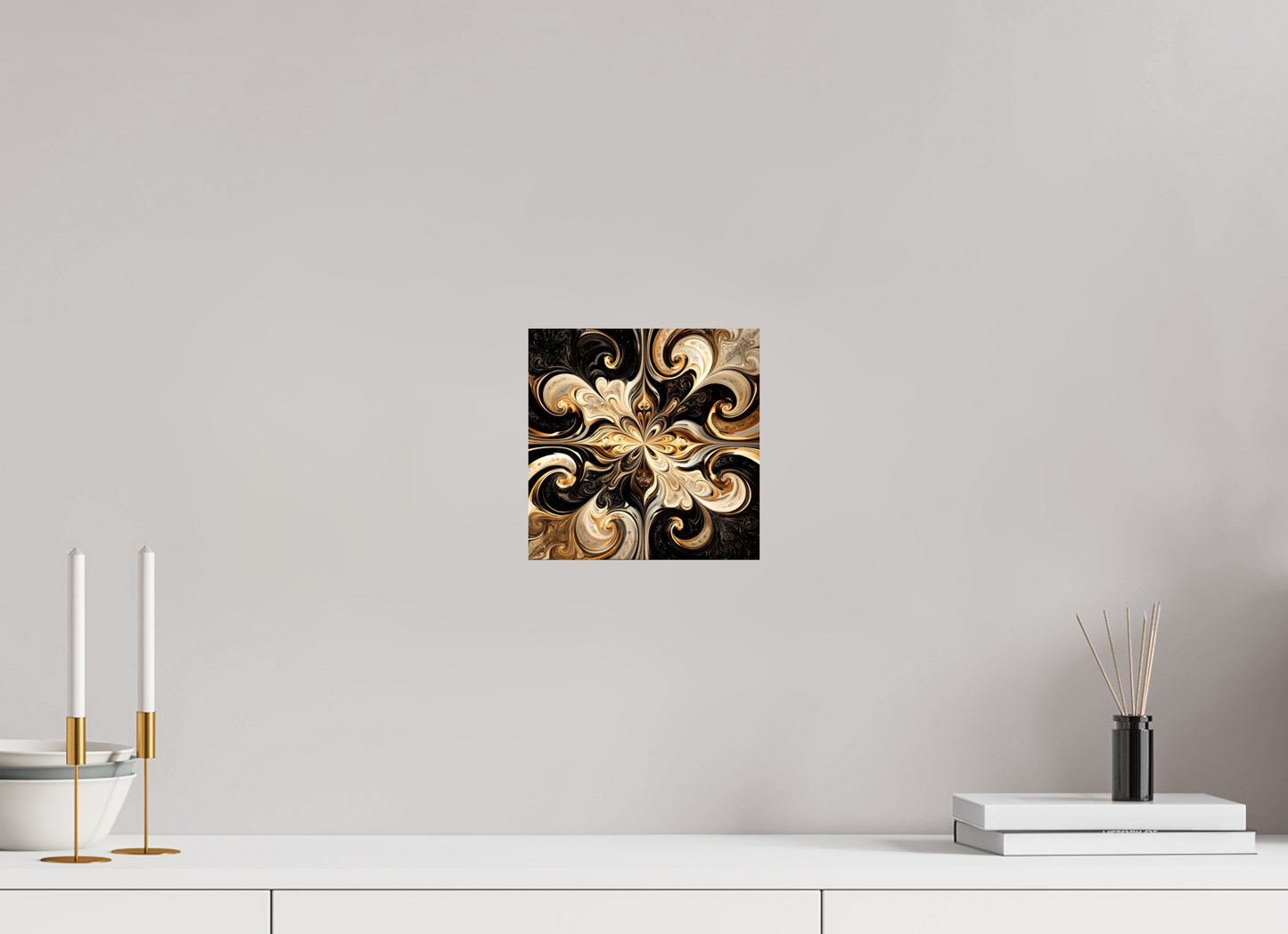 8 x 8″, Fine Art Print On Aluminum Dibond Coffee & Cream
