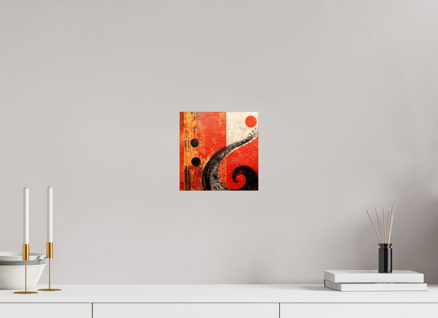 8 x 8″, Fine Art Print On Aluminum Dibond Abstract Musical Note