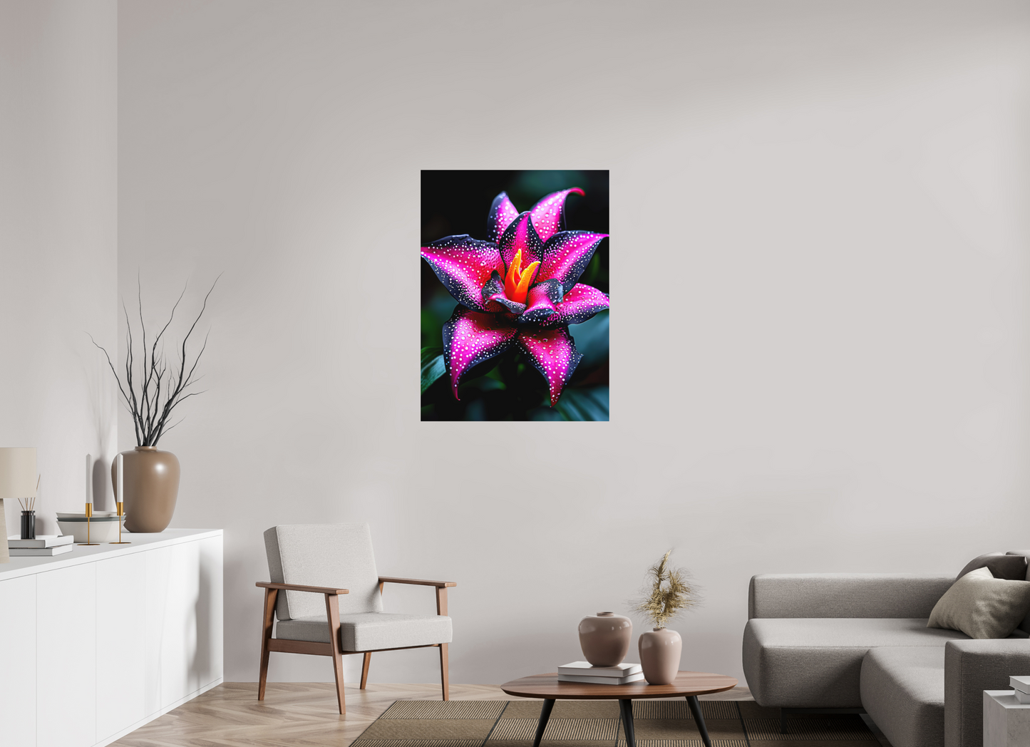 30 x 40″, Photo Print on Aluminum Backing Pink Poison Flower