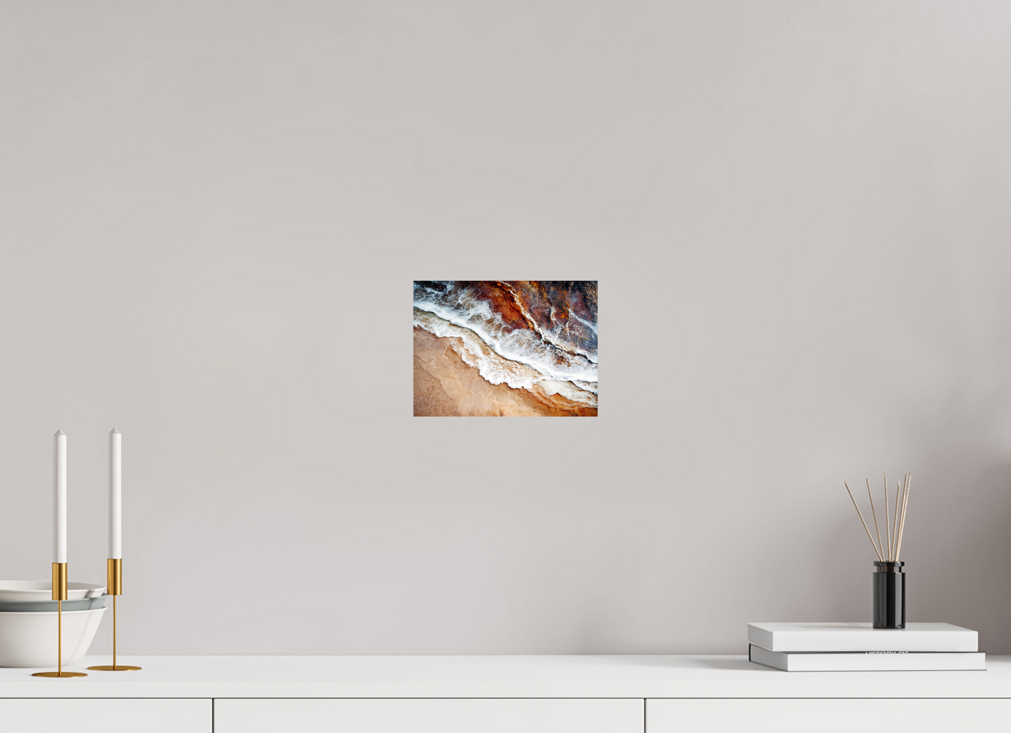 8.1 x 6″, Fine Art Print On Aluminum Dibond Desert Water