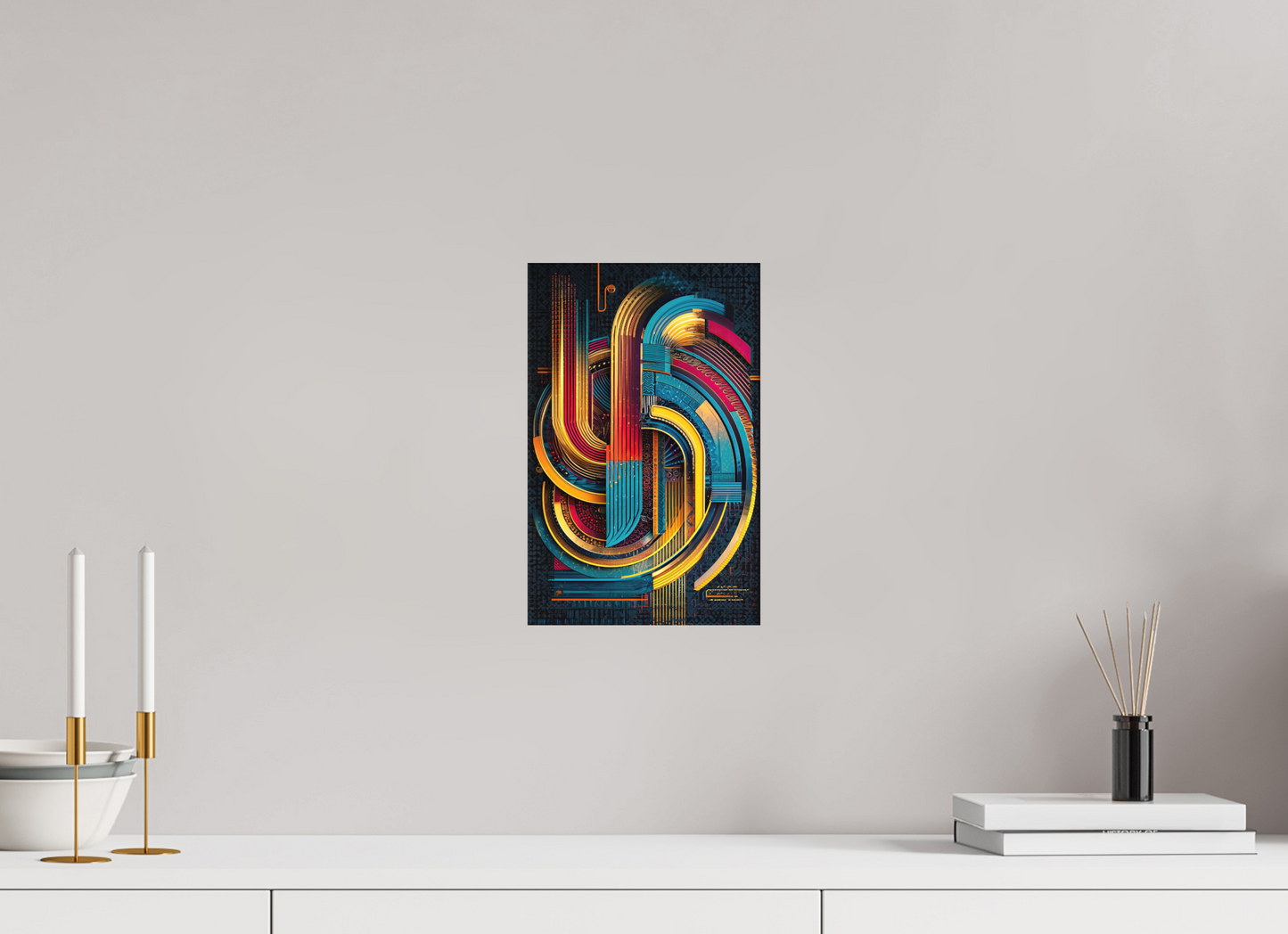 8 x 12.4″, Photo Print on Aluminum Backing Abstract Jazz 2