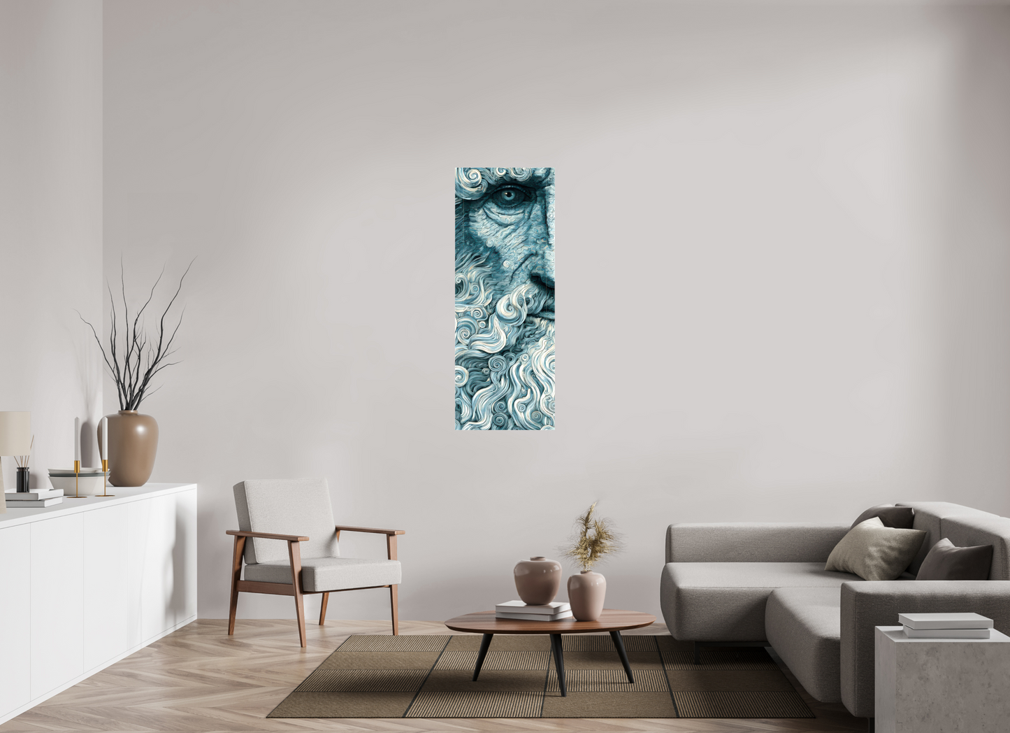 20 x 53.1″, Glossy Canvas Philosopher