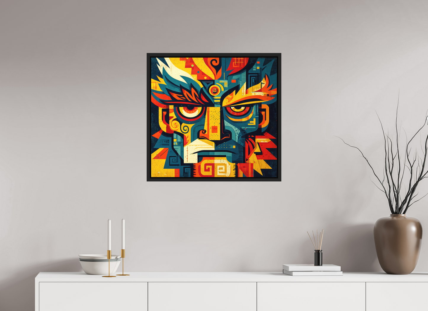25.3 x 24″, Photo Print on Aluminum Backing with boarder Urban Tribal 3