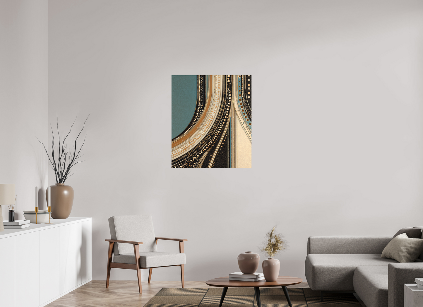 31 x 35.9″, Photo Print on Aluminum Backing Flow