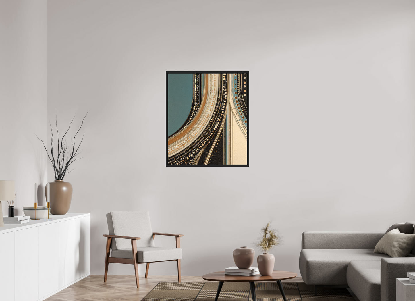31 x 35.9″, Photo Print on Aluminum Backing with boarder Flow