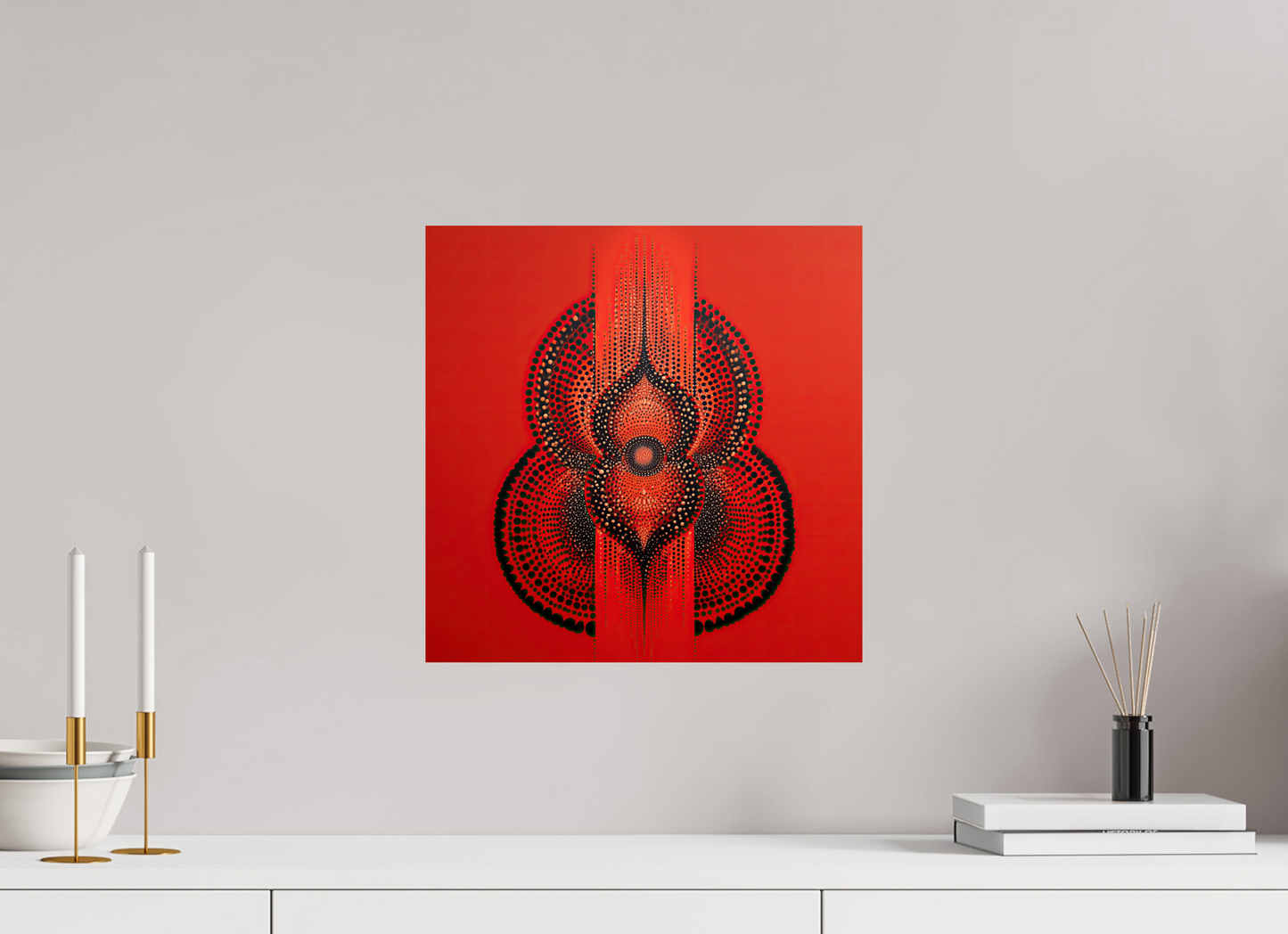 15 x 15″, Fine Art Print On Aluminum Dibond Abstract Gourd