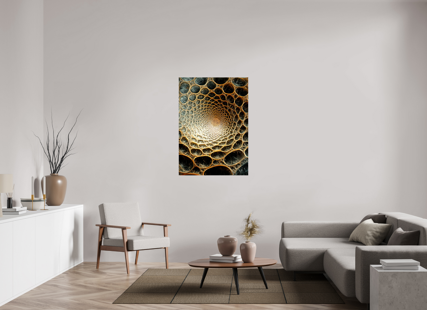 ISO A0 (84,1 x 118,9 cm), Glossy Canvas Alien Texture