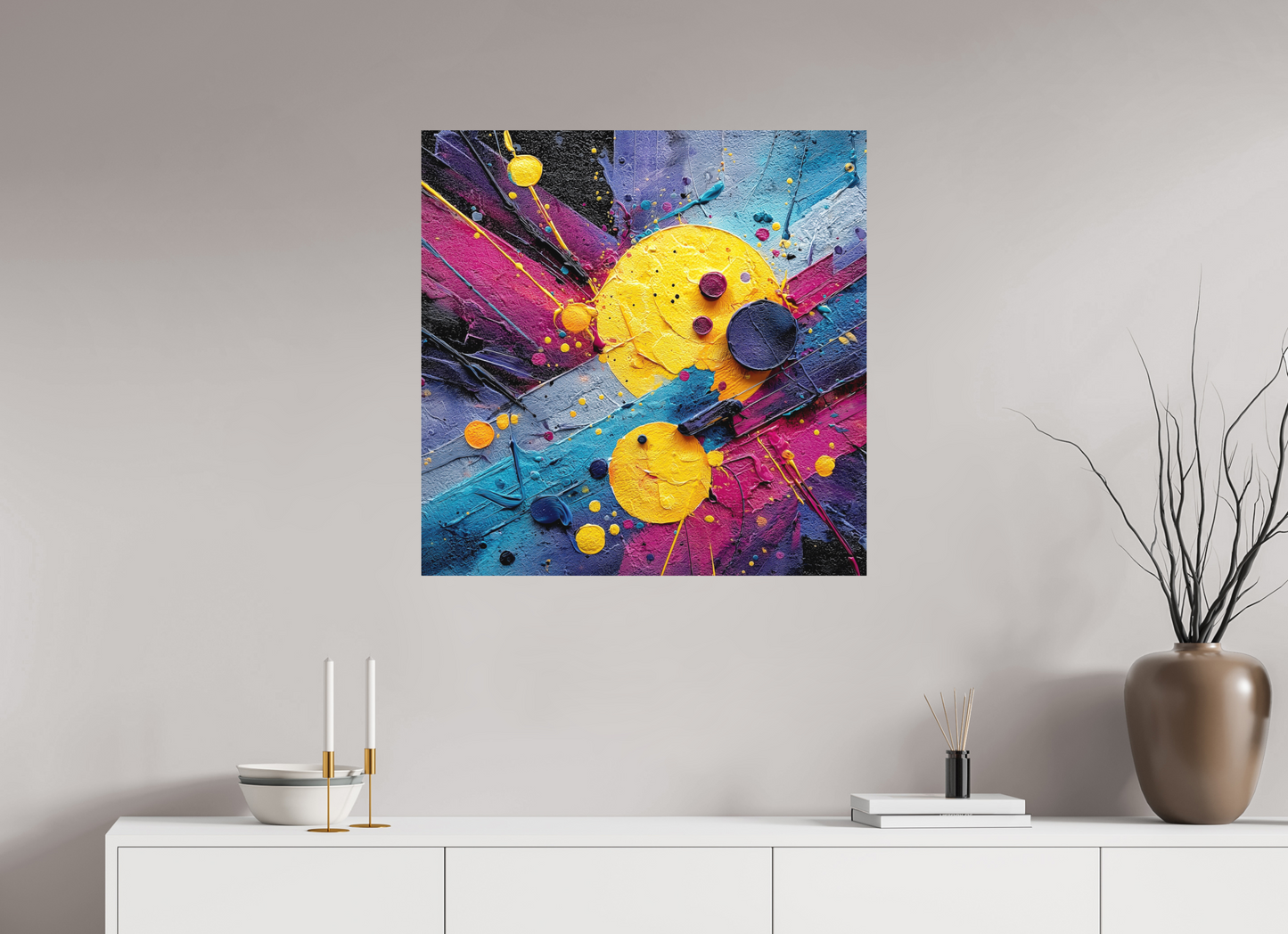 30 x 30″, Photo Print on Aluminum Backing Color Blast