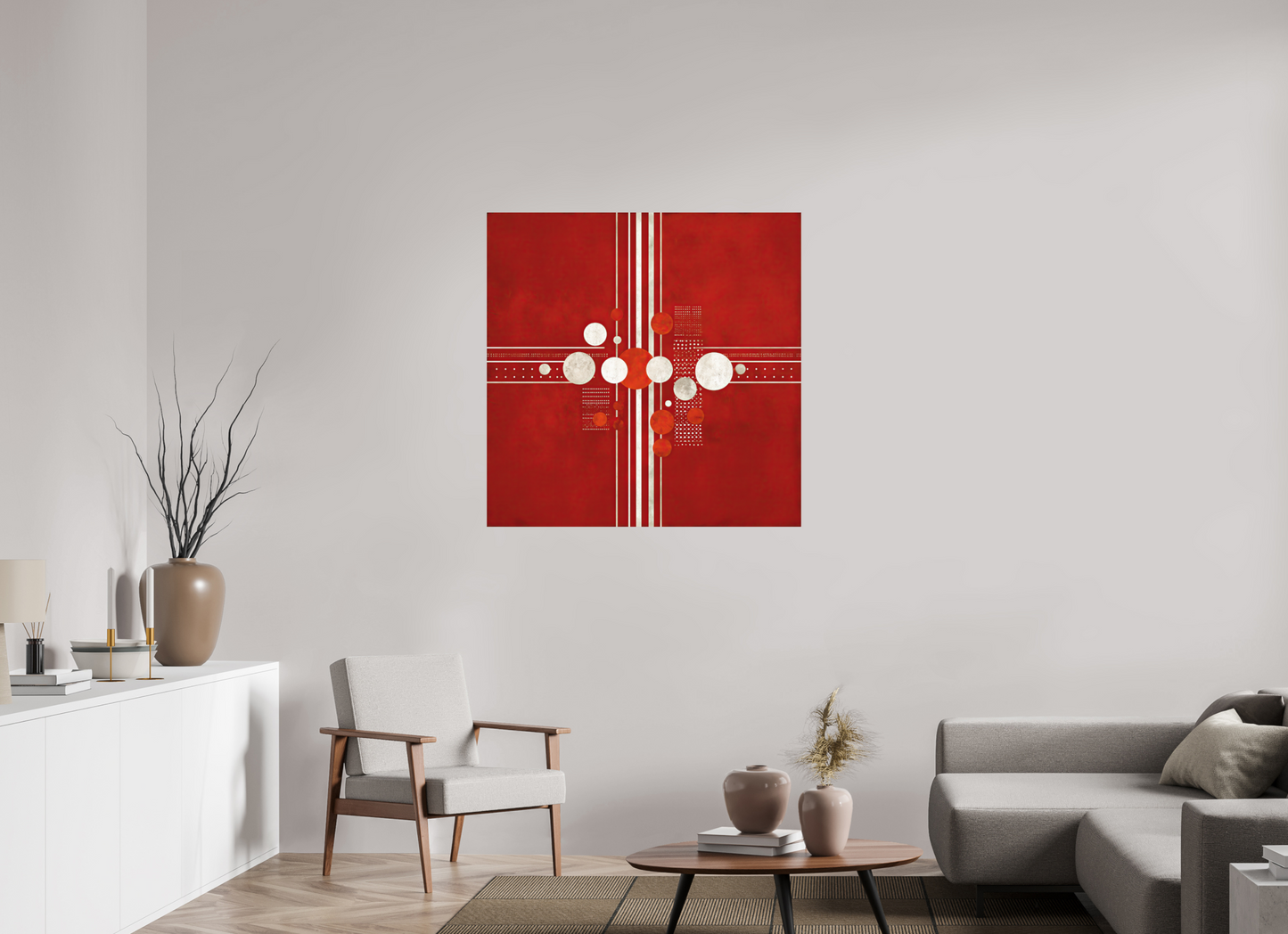 40 x 40″, Photo Print on Aluminum Backing White Line 2
