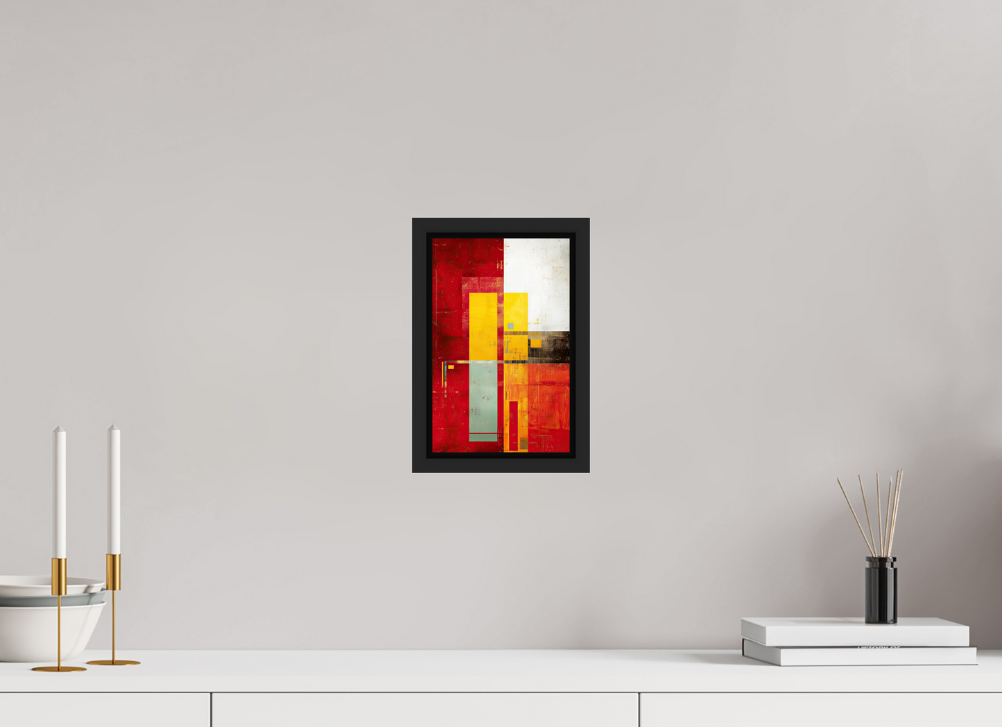 6 x 9.3″, Fine Art Print on Aluminum Dibond with Boarder Modern Rectangle