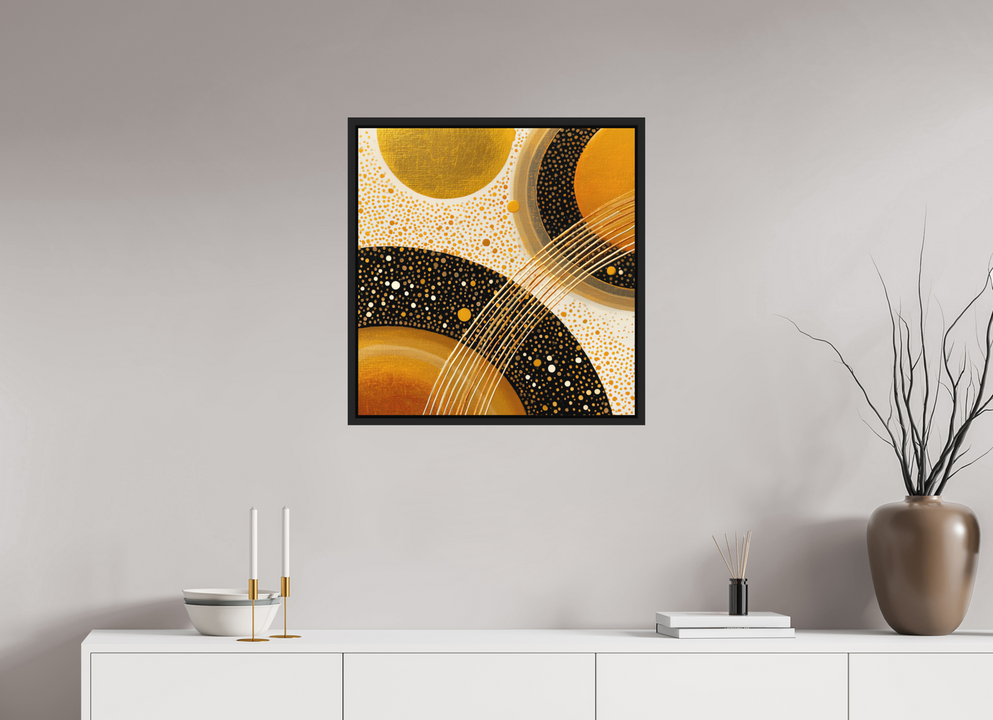 24 x 24.9″, Photo Print on Aluminum Backing with boarder Gold Embryo