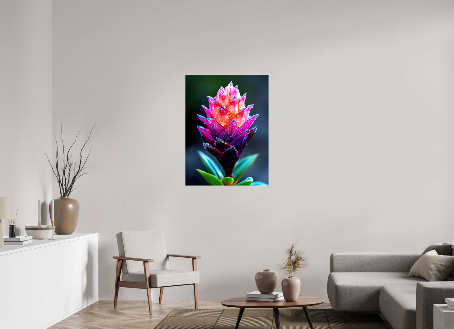 30 x 40″, Fine Art Print On Aluminum Dibond Tropical Pinecone Flower