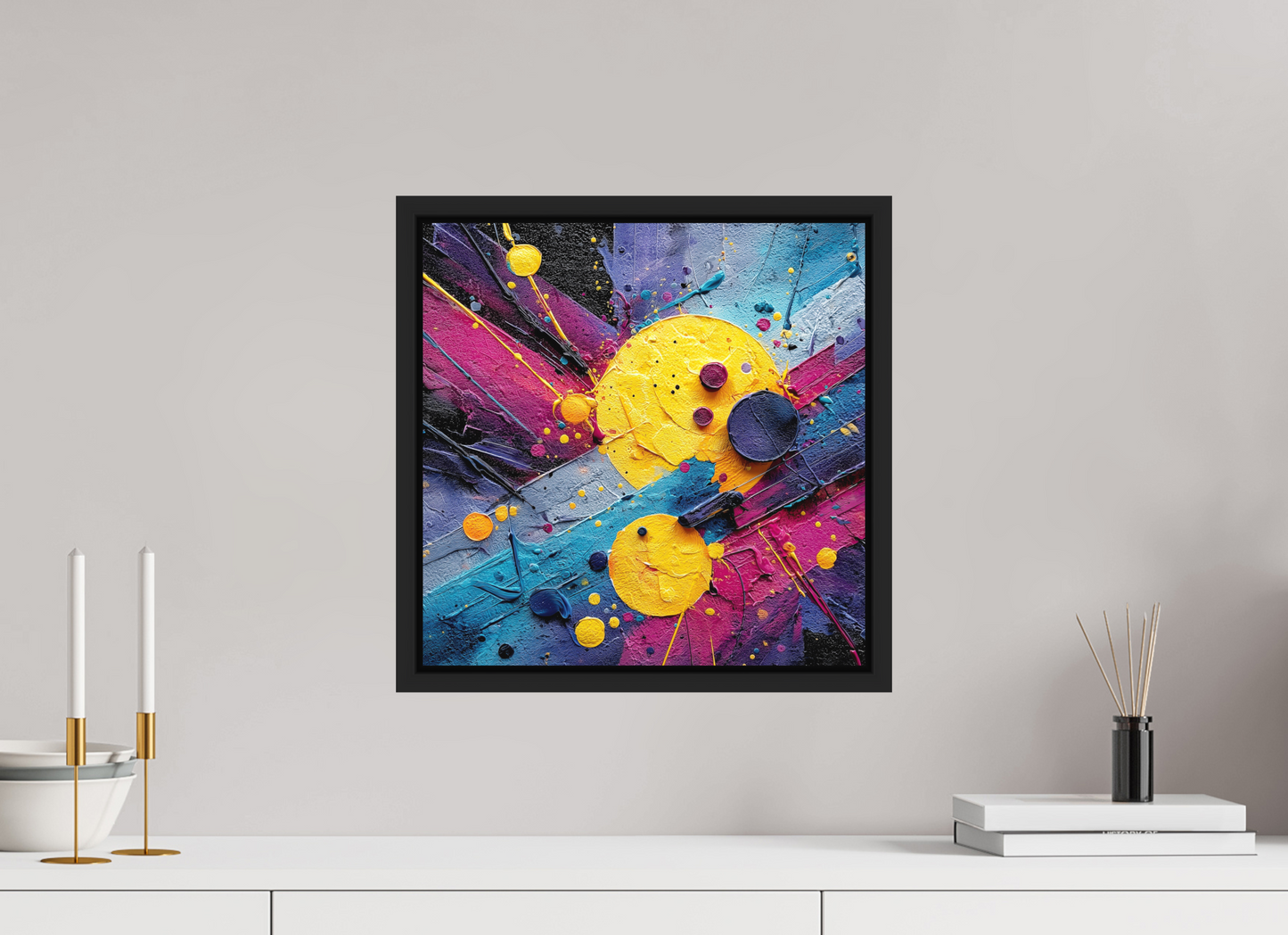 15 x 15″, Photo Print on Aluminum Backing with boarder Color Blast